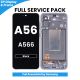 Samsung Galaxy A56 A566 OLED Screen Replacement with Digitizer Assembly [With Frame] [Service Pack] [Awesome Graphite]