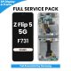 Samsung Galaxy Z Flip 5 F731 OLED Screen Replacement with Digitizer Assembly [with Frame] [Service Pack] [Cream]