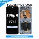 Samsung Galaxy Z Flip 6 F741 OLED Screen Replacement with Digitizer Assembly [With Frame] [Service Pack] [Blue]