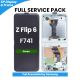 Samsung Galaxy Z Flip 6 F741 OLED Screen Replacement with Digitizer Assembly [With Frame] [Service Pack] [Green]
