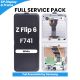 Samsung Galaxy Z Flip 6 F741 OLED Screen Replacement with Digitizer Assembly [With Frame] [Service Pack] [White]