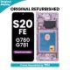 Samsung Galaxy S20FE 4G G780 / 5G G781 OLED Screen Replacement with Digitizer Assembly [With Frame] [Original Refurbished] [Cloud Lavender]