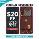 Samsung Galaxy S20FE 4G G780 / 5G G781 LCD Screen Replacement with Digitizer Assembly [With Frame] [Original Refurbished] [Cloud Red]