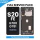 Samsung Galaxy S20FE 4G G780 / 5G G781 LCD Screen Replacement with Digitizer Assembly [With Frame] [Service Pack] [Cloud Navy]