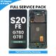 Samsung Galaxy S20FE 4G G780 / 5G G781 LCD Screen Replacement with Digitizer Assembly [With Frame] [Service Pack] [Cloud Mint]
