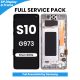 Samsung Galaxy S10 G973 LCD Screen Replacement with Digitizer Assembly [With Frame] [Service Pack] [Prism White]