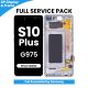 Samsung Galaxy S10 Plus G975 LCD Screen Replacement with Digitizer Assembly [With Frame] [Service Pack] [Prism White]