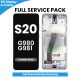 Samsung Galaxy S20 4G G980 / 5G G981 LCD Screen Replacement with Digitizer Assembly [With Frame] [Without Front Camera] [Service Pack] [Cosmic Grey]