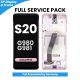 Samsung Galaxy S20 4G G980 / 5G G981 LCD Screen Replacement with Digitizer Assembly [With Frame] [Without Front Camera] [Service Pack] [Cloud Pink]