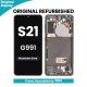 Samsung Galaxy S21 OLED Screen Replacement with Digitizer Assembly [With Frame] [Original Refurbished] [Phantom Grey]