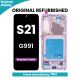 Samsung Galaxy S21 5G G991 OLED Screen Replacement with Digitizer Assembly [With Frame] [Original Refurbished] [Phantom Violet]