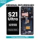 Samsung Galaxy S21 Ultra G998 LCD Screen Replacement with Digitizer Assembly [With Frame] [Original Refurbished] [Phantom Black]