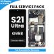 Samsung Galaxy S21 Ultra G998 LCD Screen Replacement with Digitizer Assembly [With Frame] [Service Pack] [Phantom Black]