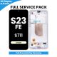 Samsung Galaxy S23 FE S711 OLED Screen Replacement with Digitizer Assembly [With Frame] [Service Pack] [Cream]