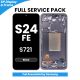 Samsung Galaxy S24 FE 2024 OLED Screen Replacement with Digitizer Assembly [With Frame] [Service Pack] [Black]