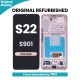 Samsung Galaxy S22 S901 OLED Screen Replacement with Digitizer Assembly [With Frame] [Original Refurbished] [Pink Gold]