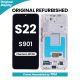 Samsung Galaxy S22 S901 OLED Screen Replacement with Digitizer Assembly [With Frame] [Original Refurbished] [Phantom White]