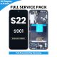 Samsung Galaxy S22 S901 OLED Screen Replacement with Digitizer Assembly [With Frame] [Service Pack] [Phantom Black]