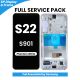Samsung Galaxy S22 S901 OLED Screen Replacement with Digitizer Assembly [With Frame] [Service Pack] [Phantom White]