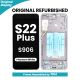 Samsung Galaxy S22 Plus S906 OLED Screen Replacement with Digitizer Assembly [With Frame] [High Quality] [Phantom White]