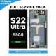 Samsung Galaxy S22 Ultra S908 OLED Screen Replacement with Digitizer Assembly [With Frame] [Service Pack] [Green]