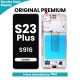 Samsung Galaxy S23 Plus S916 OLED Screen Replacement with Digitizer Assembly [With Frame] [Original New Display] [Cream]