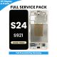 Samsung Galaxy S24 S921 OLED Screen Replacement with Digitizer Assembly [With Frame] [Service Pack] [Amber Yellow]