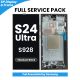 Samsung Galaxy S24 Ultra S928 OLED Screen Replacement with Digitizer Assembly [With Frame] [Service Pack] [Titanium Black]