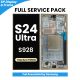Samsung Galaxy S24 Ultra S928 OLED Screen Replacement with Digitizer Assembly [With Frame] [Service Pack] [Titanium Yellow]