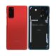 Samsung Galaxy S20 FE 4G G780 / 5G G781 Back Rear Battery Cover Housing Door Replacement [With Camera Lens] [Original Material] [Cloud Red]