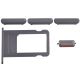 [000] iPhone 6S Plus Side Buttons Set and Sim Card Tray Holder Nano Slot Space Replacement [Grey]